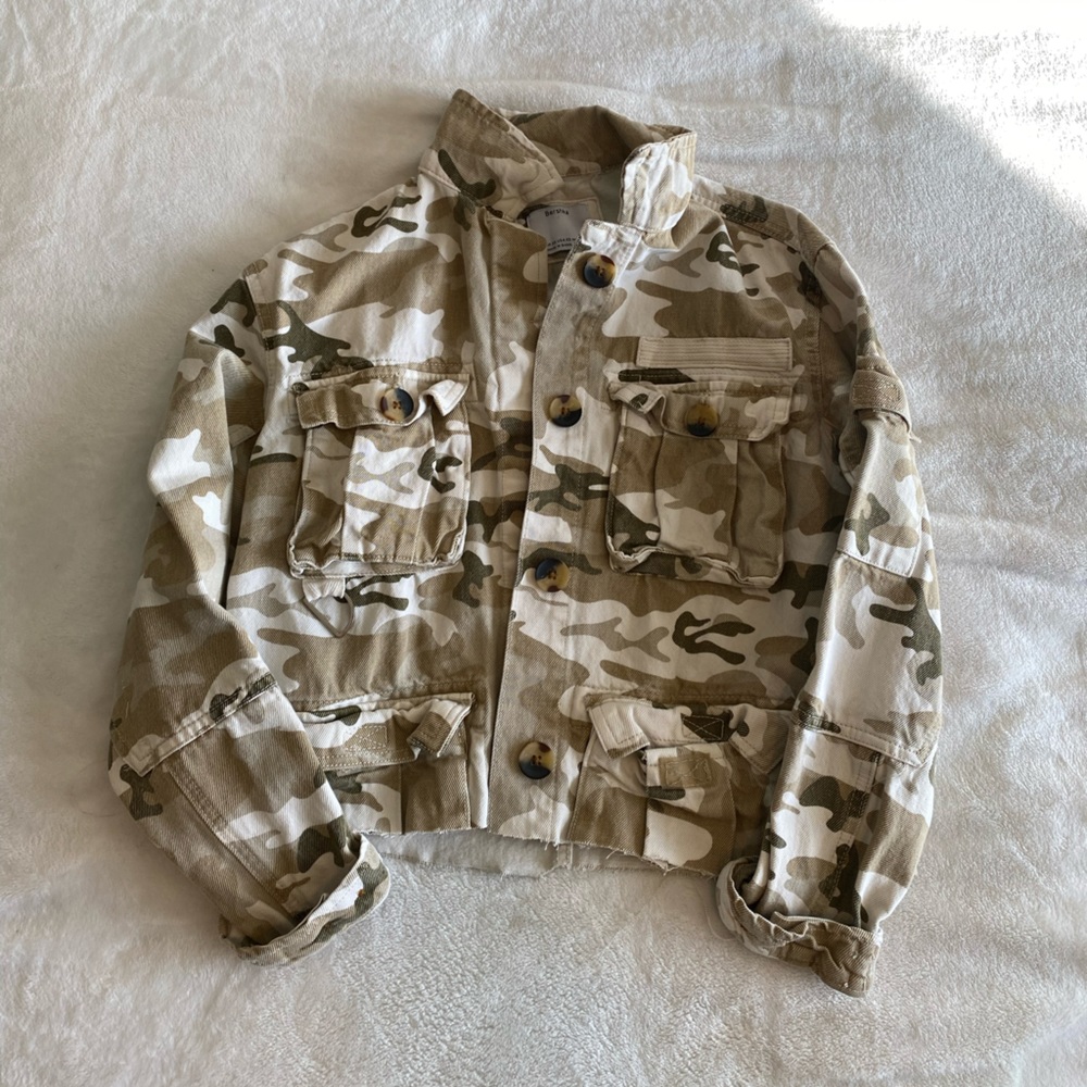 Camo print jacket